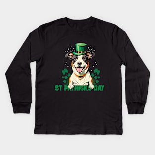 Lucky Paws: St. Pat's Canine Celebration Kids Long Sleeve T-Shirt